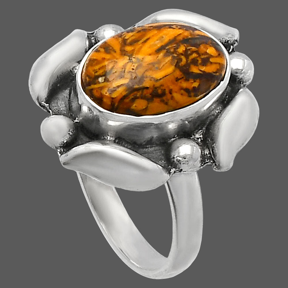 Coquina Fossil Jasper - India Ring size-7 R-1125 SDR229556